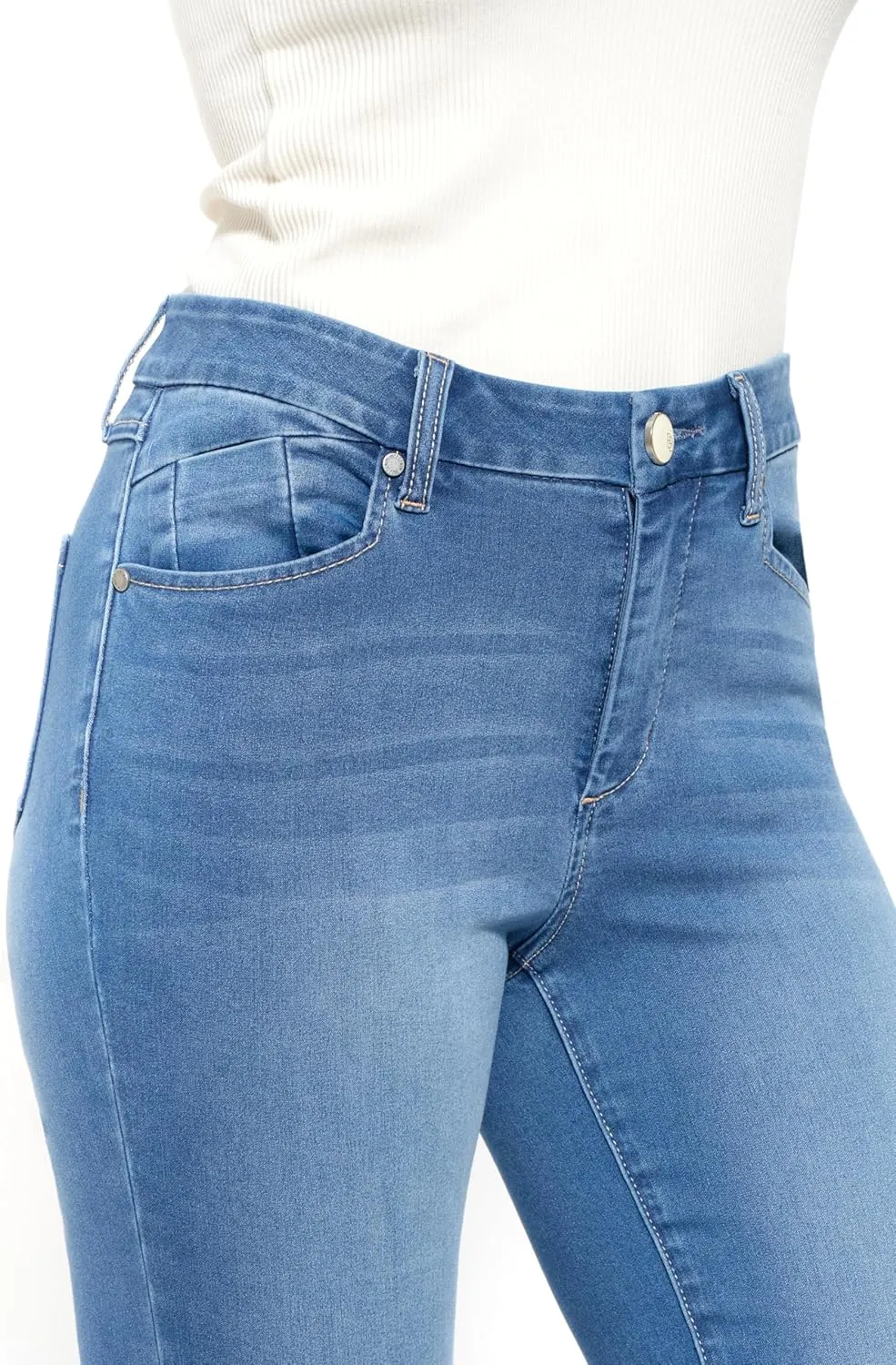1822 Denim Holly Better Butter High-Rise Slim Boot Jeans for Women in Black - Ultra-Comfy Stretch with Sculpting Fit