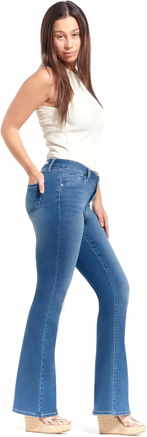 1822 Denim Holly Better Butter High-Rise Slim Boot Jeans for Women in Black - Ultra-Comfy Stretch with Sculpting Fit