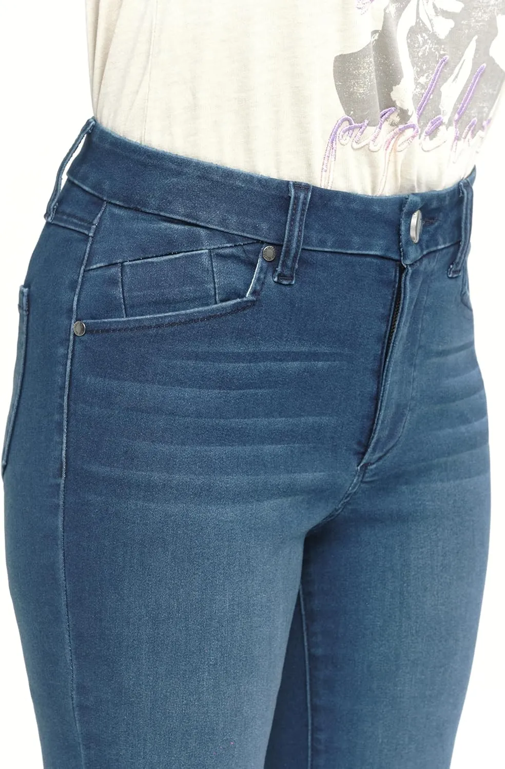 1822 Denim Holly Better Butter High-Rise Slim Boot Jeans for Women in Black - Ultra-Comfy Stretch with Sculpting Fit