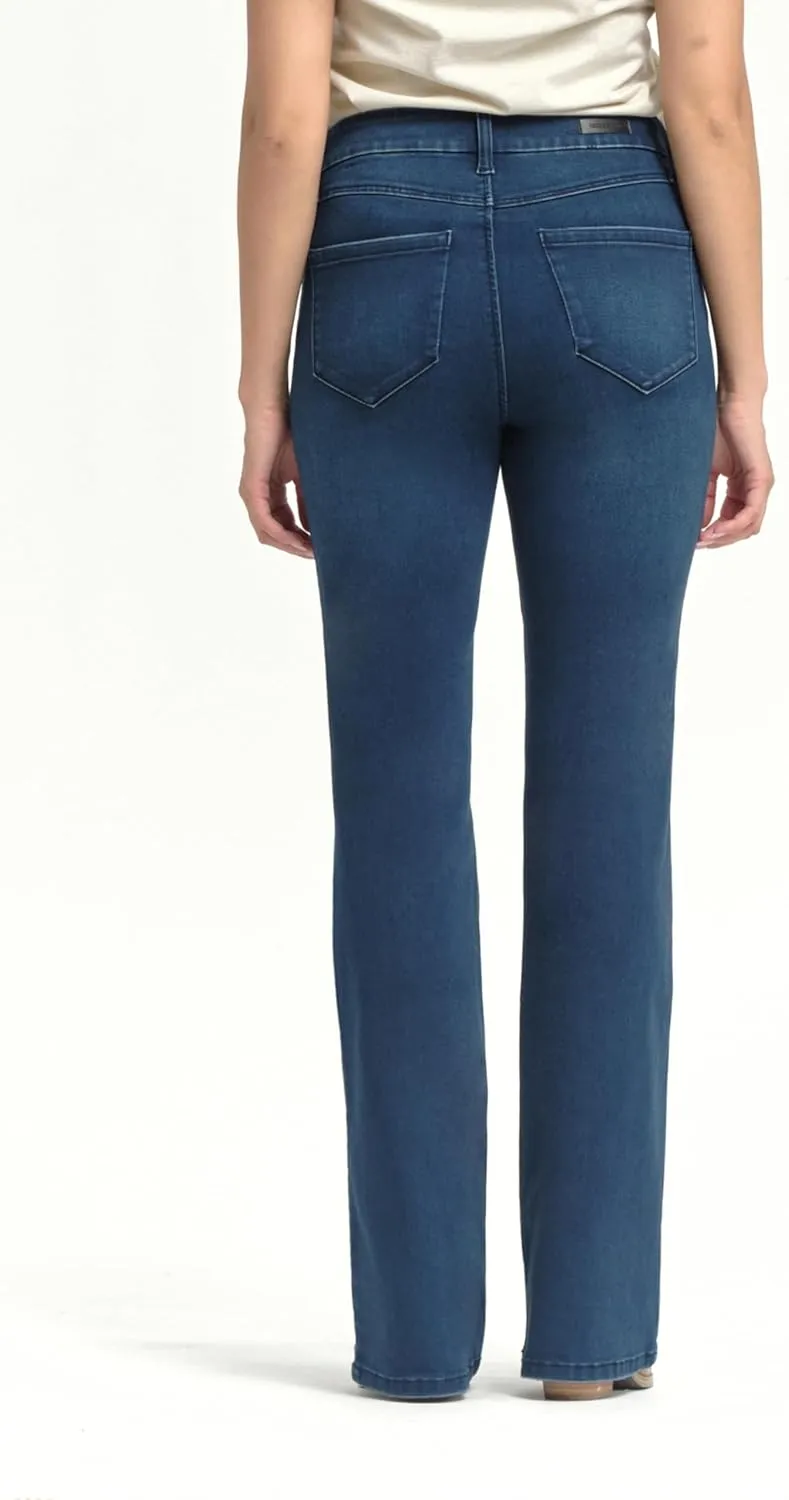 1822 Denim Holly Better Butter High-Rise Slim Boot Jeans for Women in Black - Ultra-Comfy Stretch with Sculpting Fit