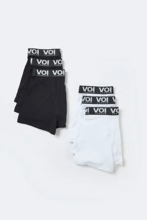 2 x Hertford 3 Pack Boxers - Black / White