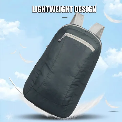 20L Grey Waterproof Lightweight Backpack | Portable Foldable | Travel Outdoor