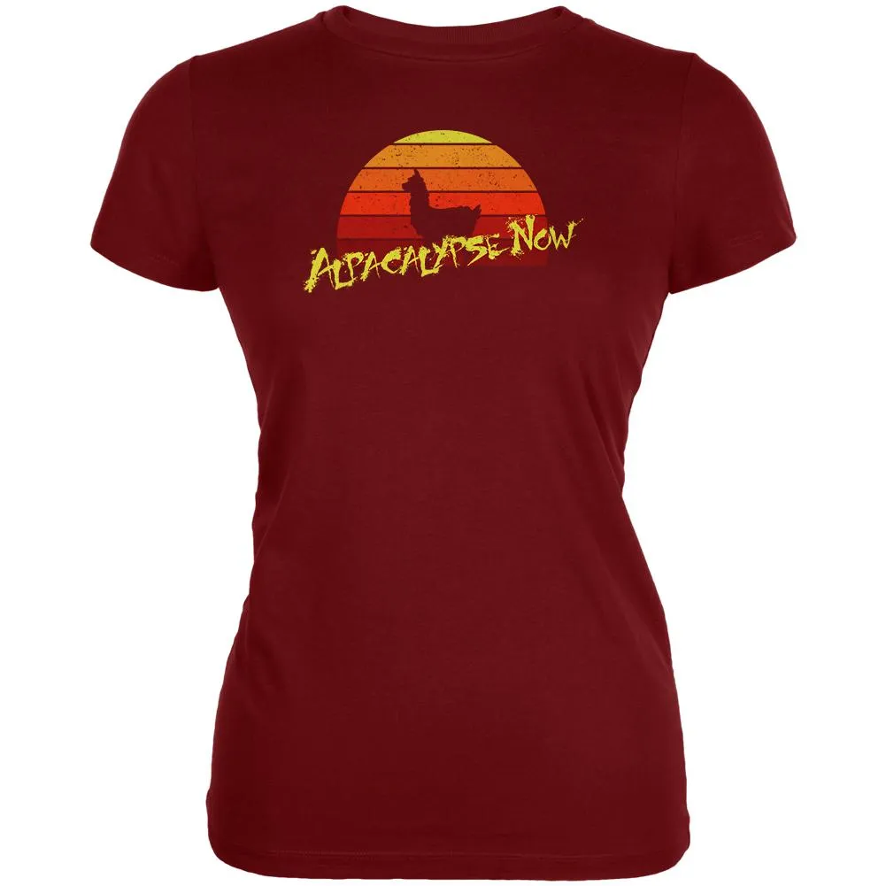Alpacalypse Now Alpaca Parody Juniors Soft T Shirt