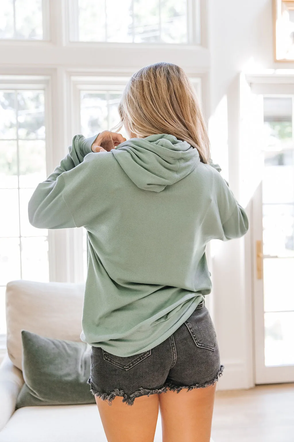 Ampersand Avenue University Hoodie - Classic Sage