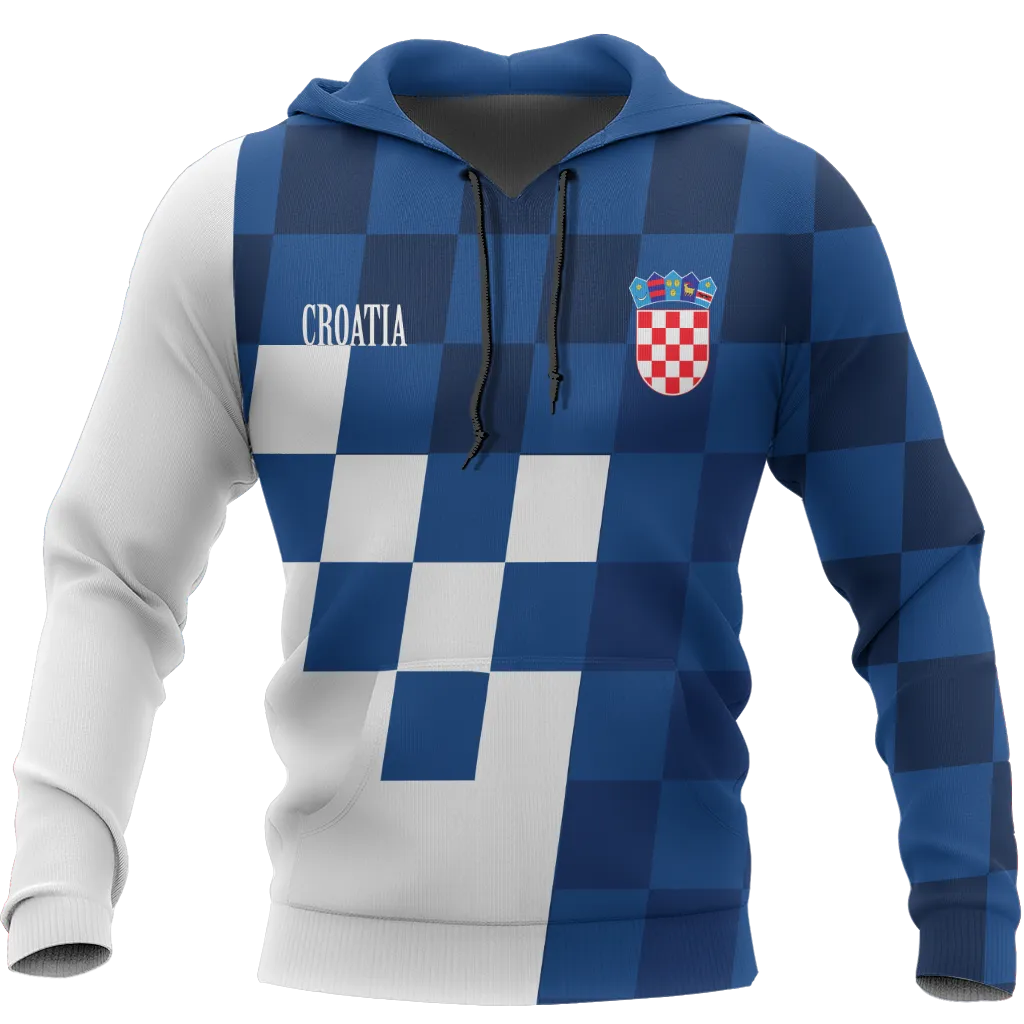 Croatia Coat Of Arms Hoodie Blue Version A02