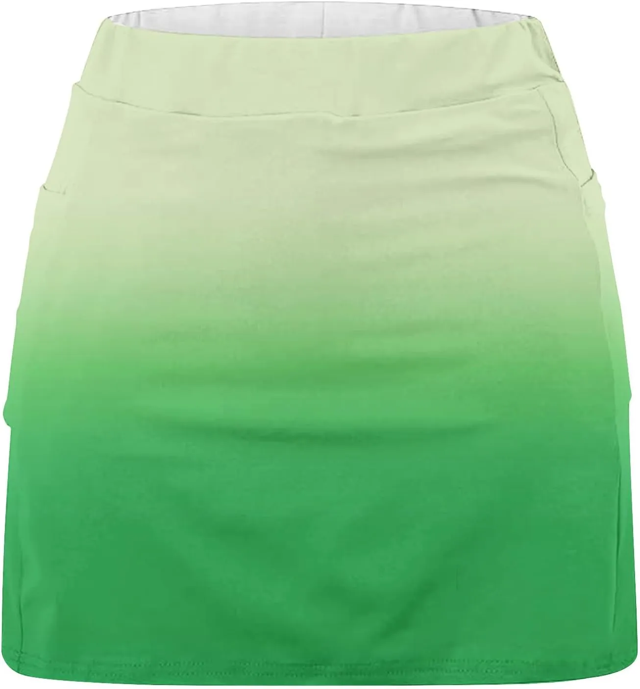 DDAPJ pyju Skorts for Women Dressy Casual Gradient Color High Waisted Tennis Skirt with Shorts Underneath Summer Clothes