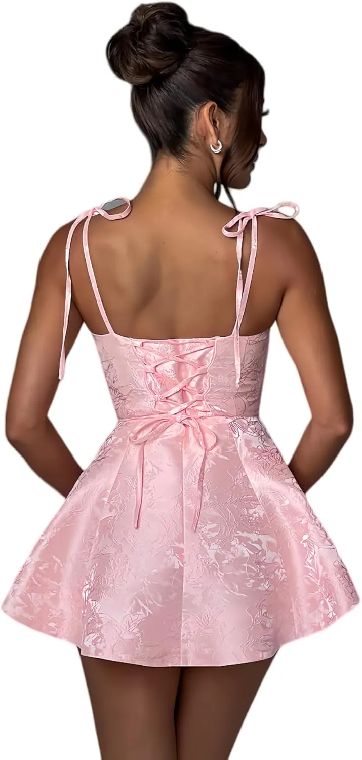 Embroidery Satin Short Homecoming Dress for Teens Spaghett Straps Prom Dress A Line Mini Party Cocktial Gowns