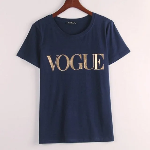 Fashion Brand T-Shirts Print Women T Shirts O-Neck Short