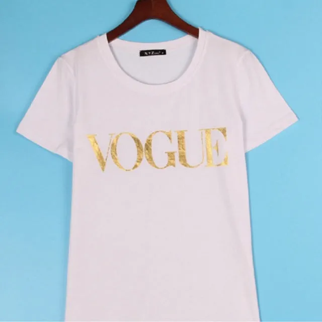 Fashion Brand T-Shirts Print Women T Shirts O-Neck Short