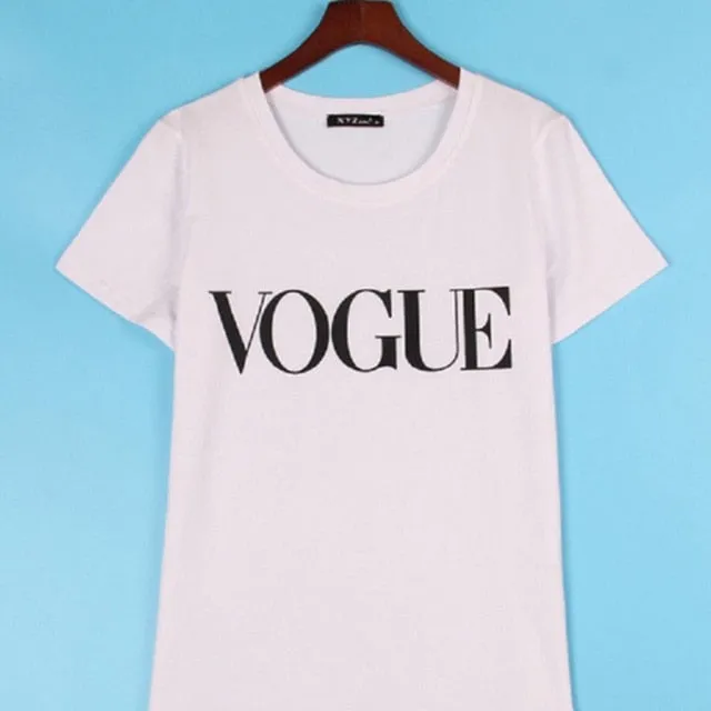 Fashion Brand T-Shirts Print Women T Shirts O-Neck Short