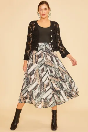 Floral Fishnet Cardigan