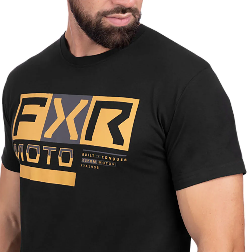 FXR Moto Premium T-Shirt Black/Gold