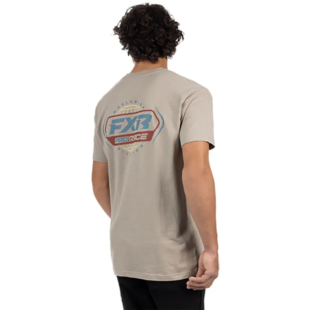 FXR Race Div Premium T-Shirt Stone/Lt Steel Grey