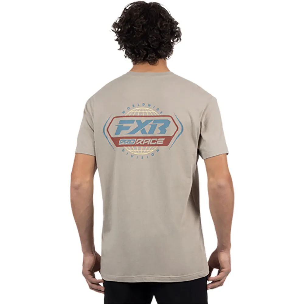 FXR Race Div Premium T-Shirt Stone/Lt Steel Grey