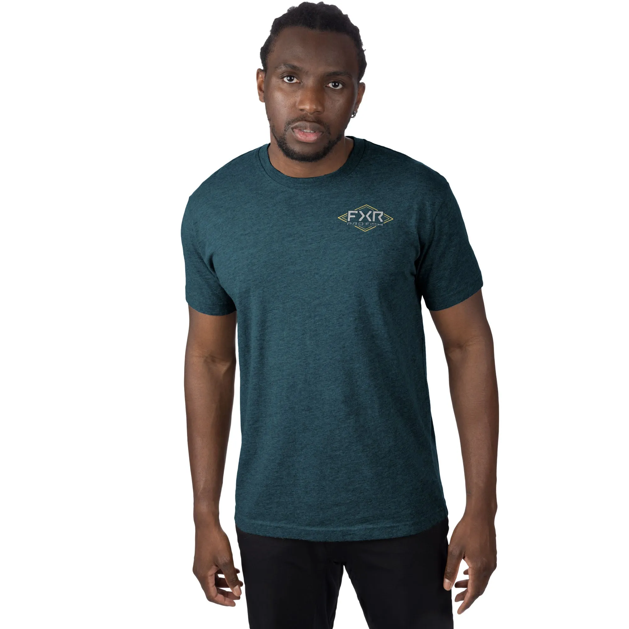 FXR Trophy Premium T-Shirt Dark Steel/Grey Blue