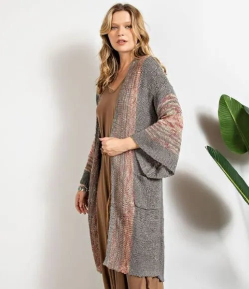 Heather Ash Long Boho Sweater