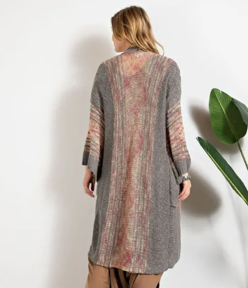 Heather Ash Long Boho Sweater