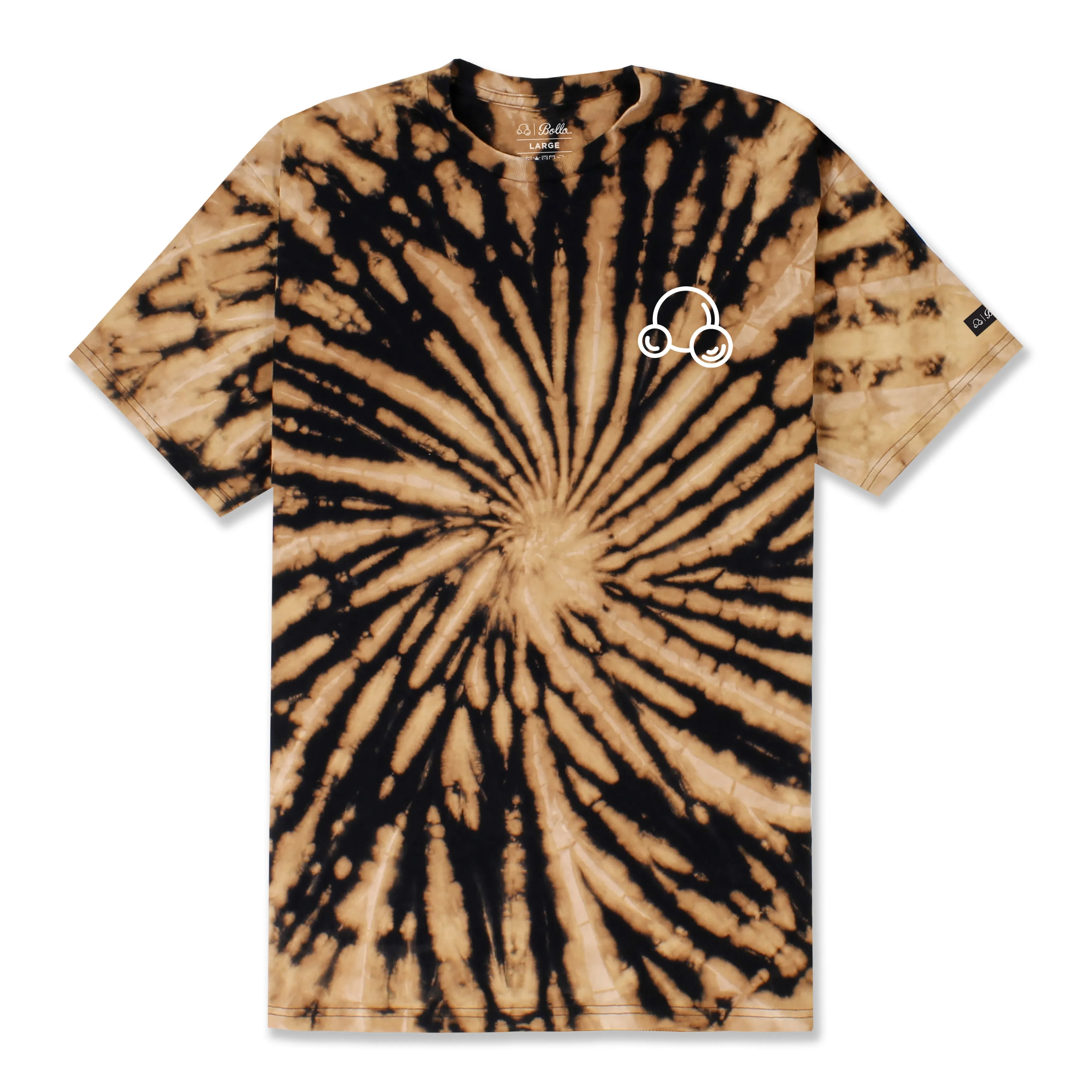 INSIGNIA BLEACHED T-SHIRT - BLACK TIE DYE