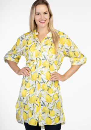 LEMON PRINT TUNIC C4131