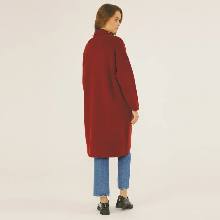 Long Sleeve Cardigan (Beetroot)