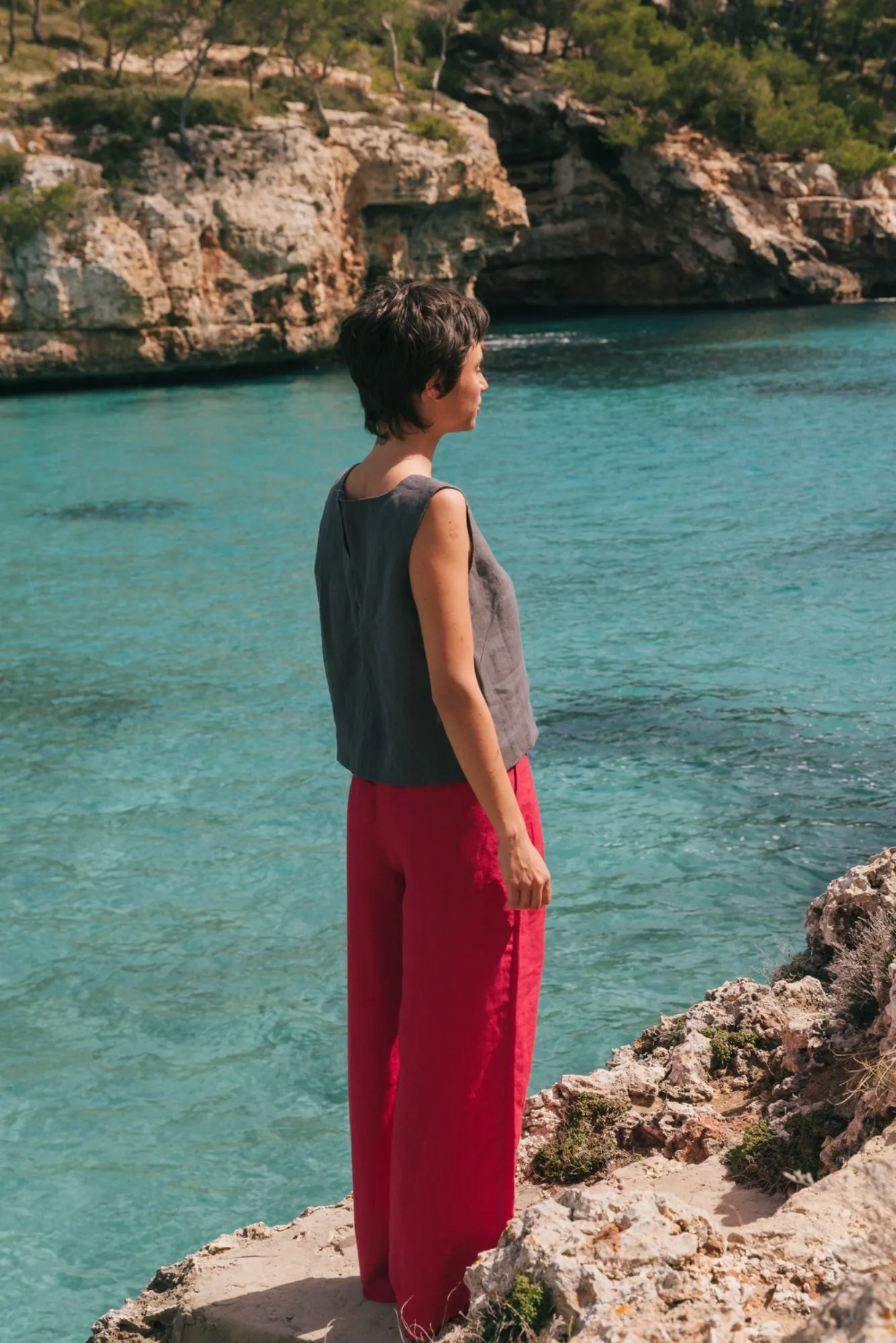 Lydia Classic Linen Pants