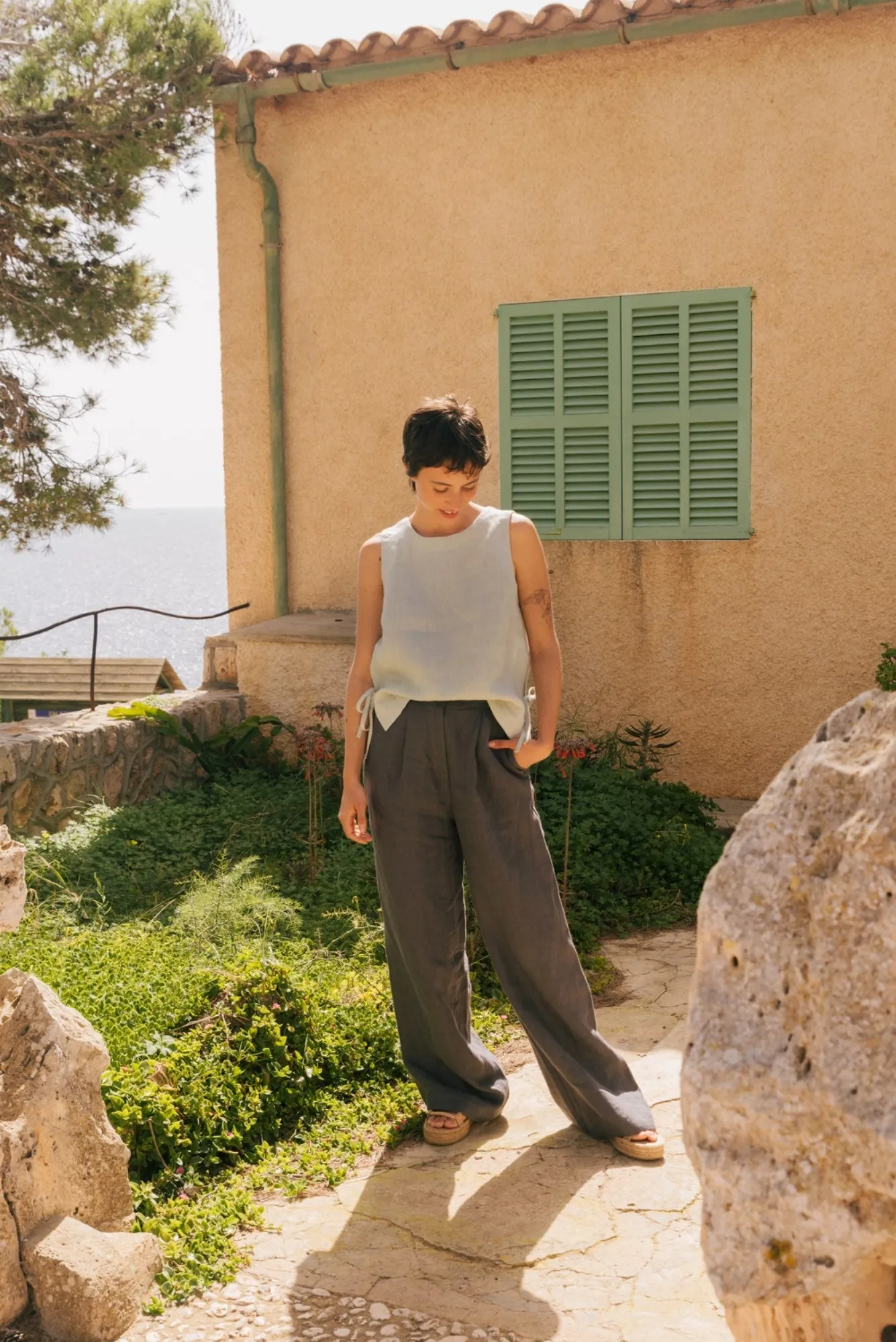Lydia Classic Linen Pants