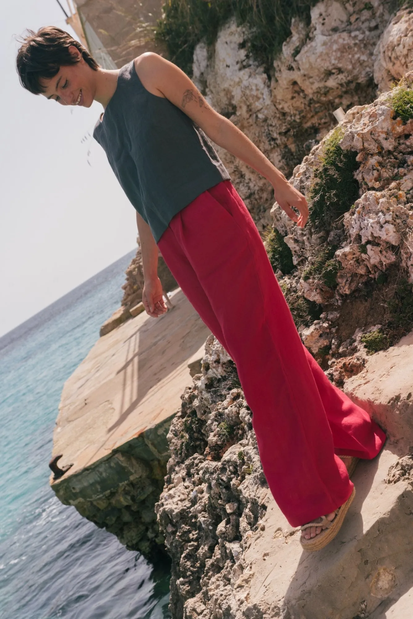 Lydia Classic Linen Pants