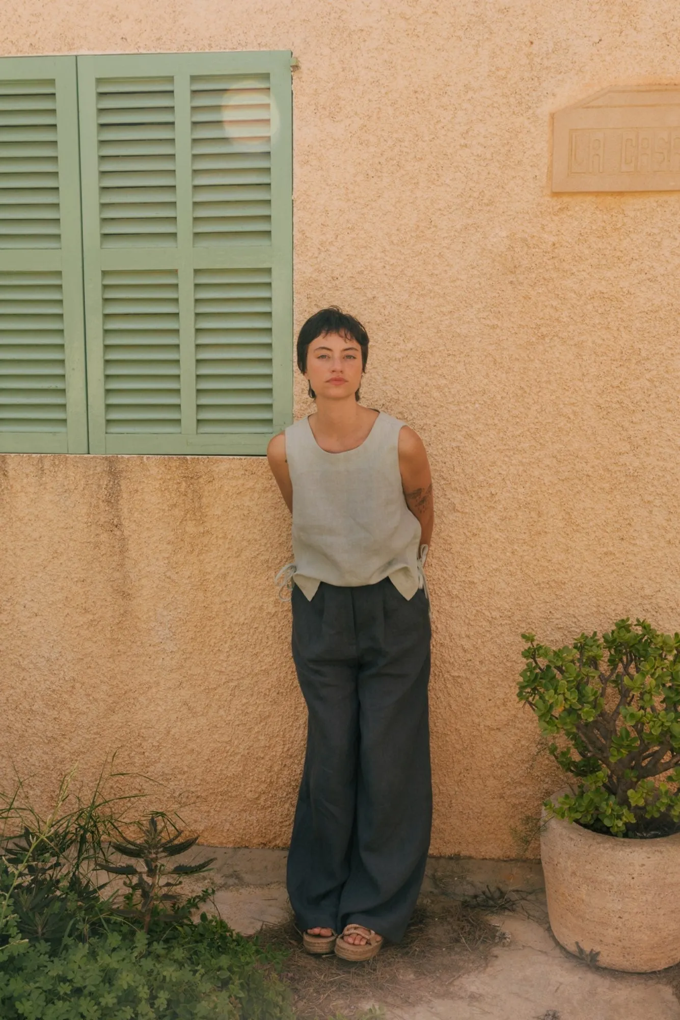 Lydia Classic Linen Pants