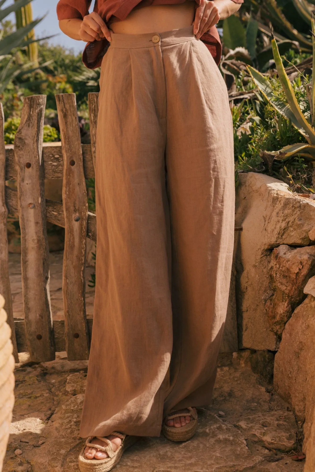 Lydia Classic Linen Pants