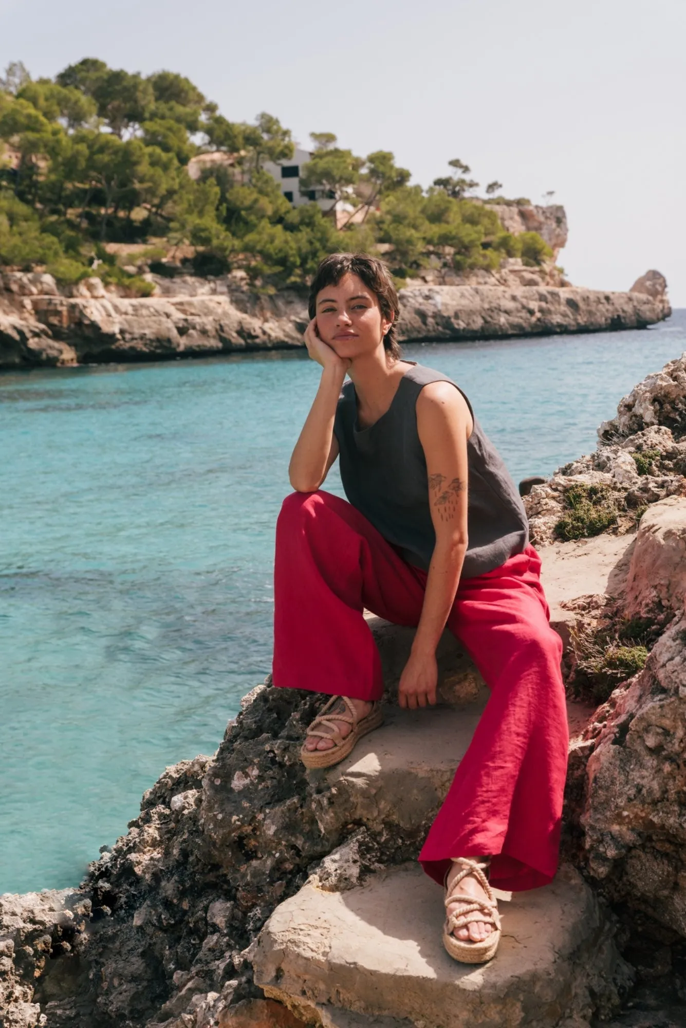 Lydia Classic Linen Pants