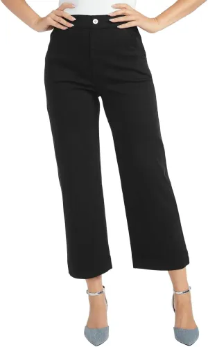 Masseys Cropped Wide-Leg Pant