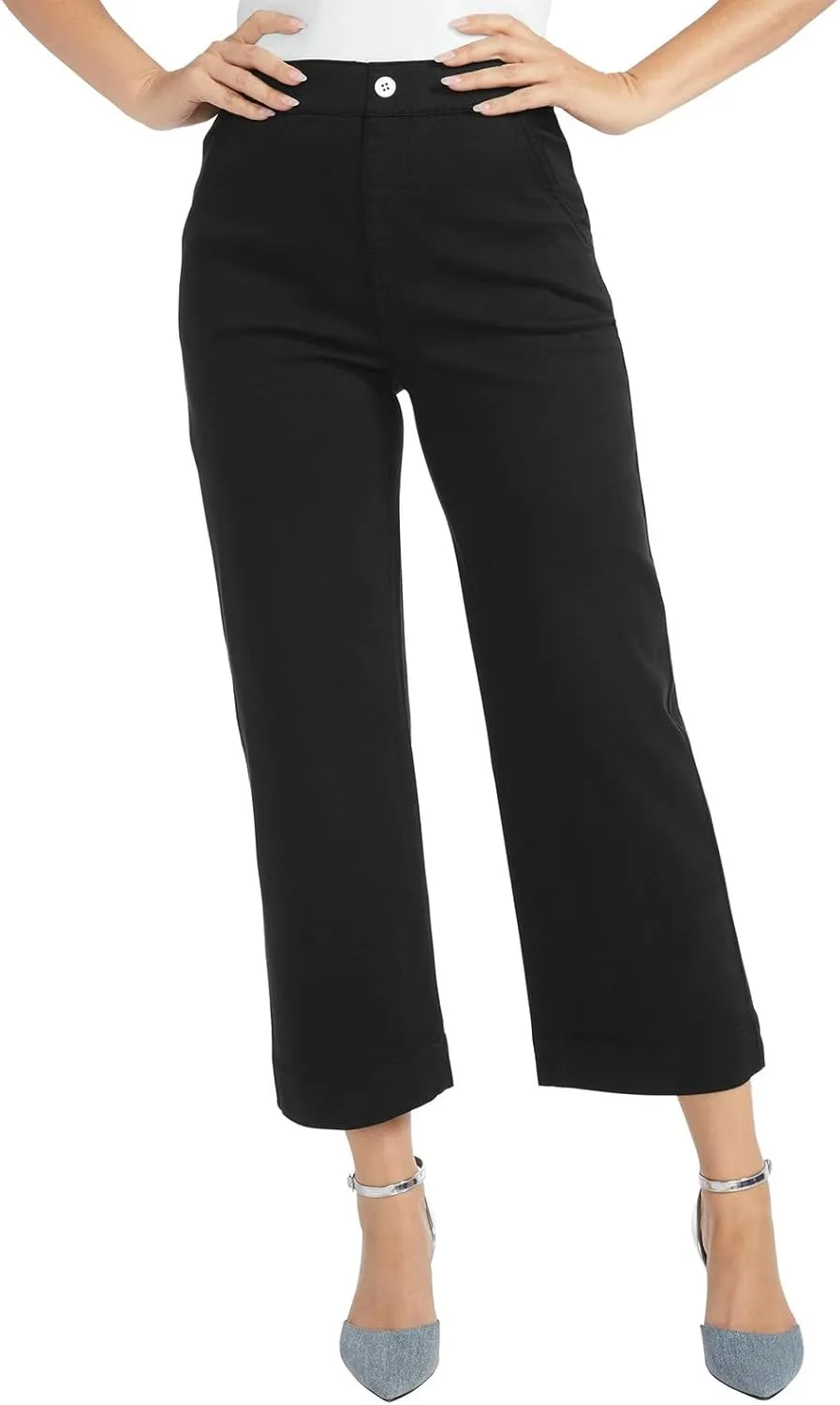 Masseys Cropped Wide-Leg Pant