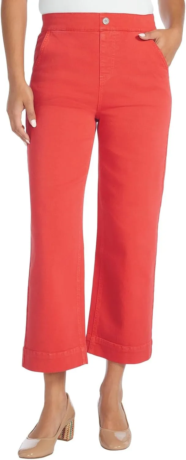 Masseys Cropped Wide-Leg Pant