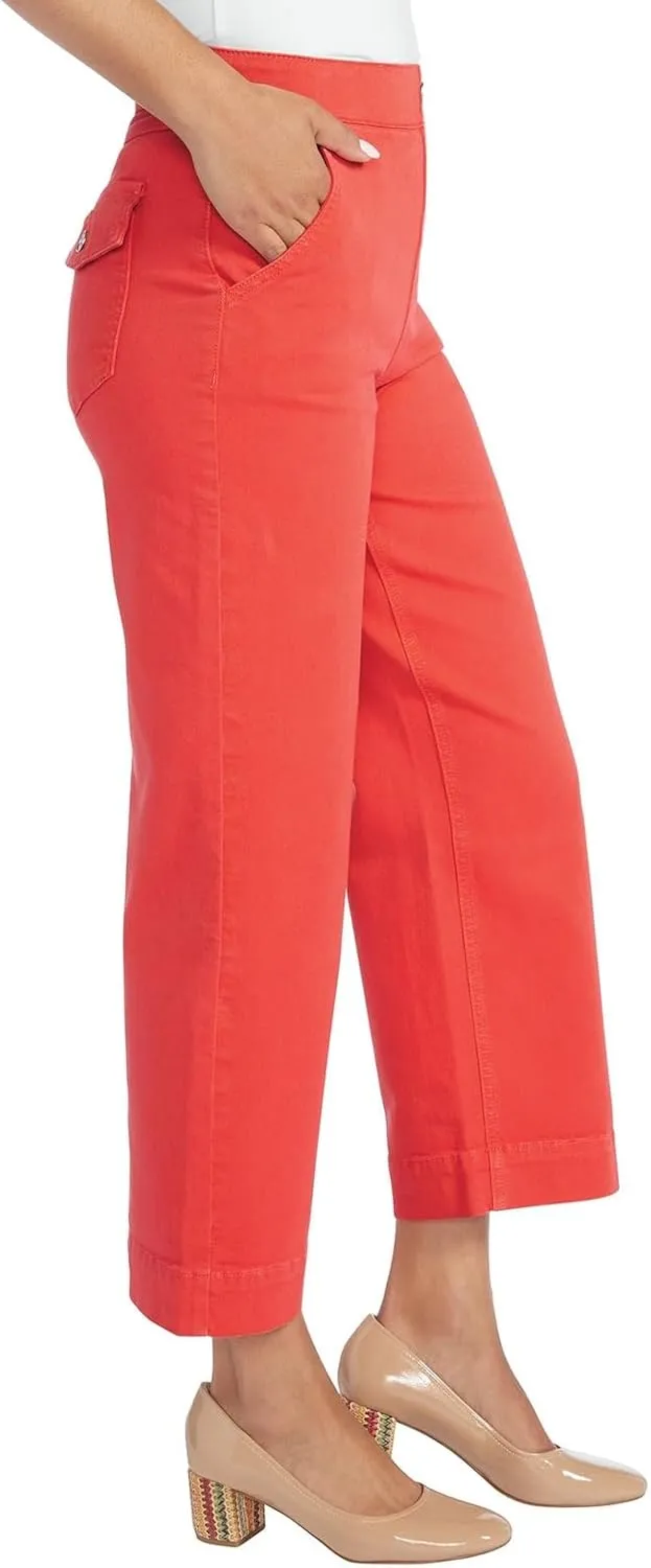 Masseys Cropped Wide-Leg Pant