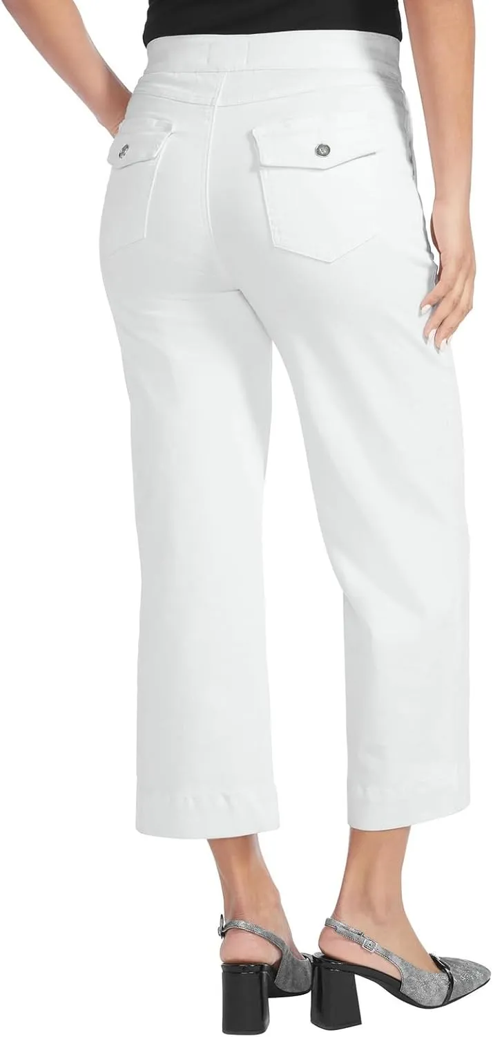 Masseys Cropped Wide-Leg Pant