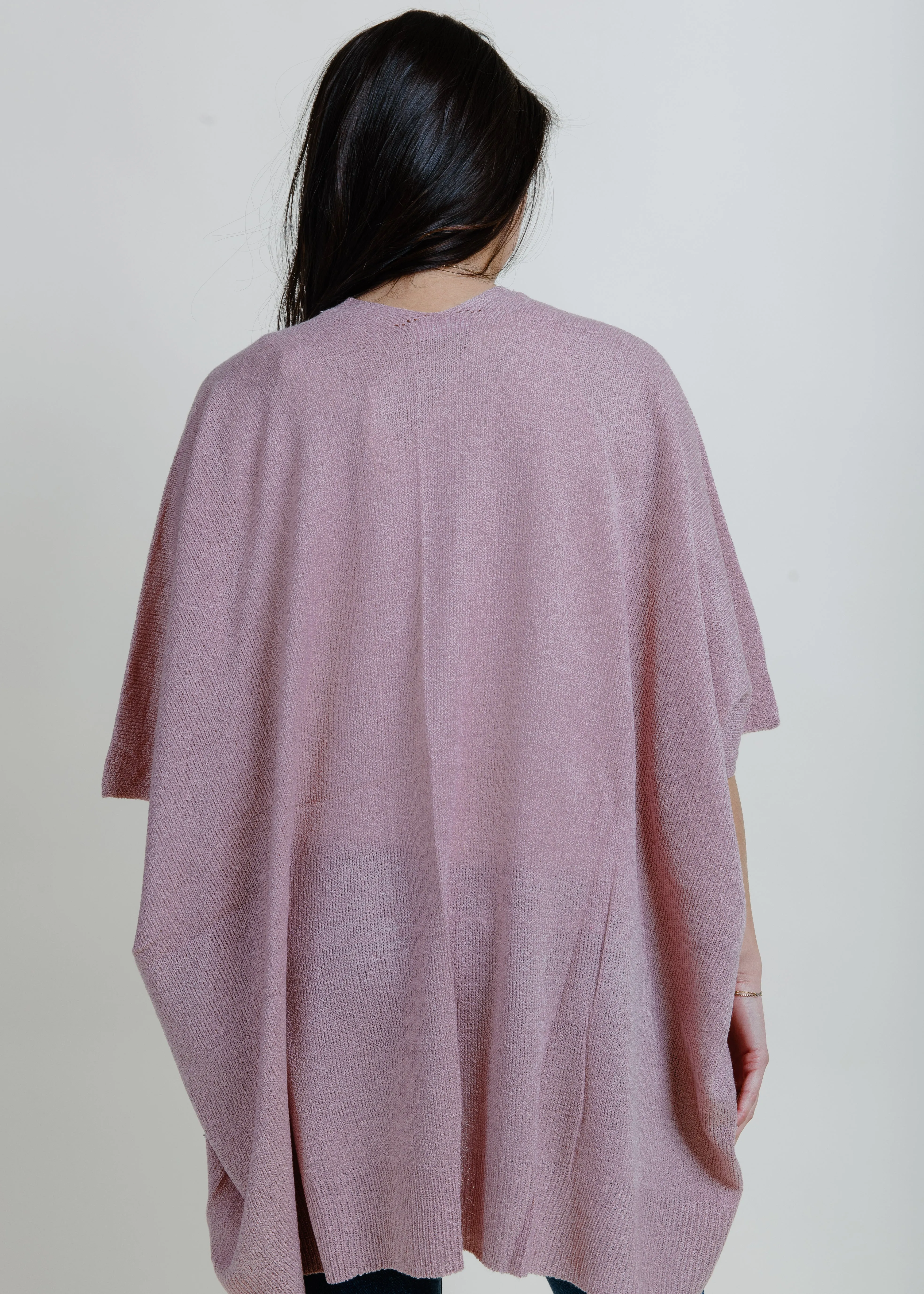 Molina Open Cardigan - Dusty Pink