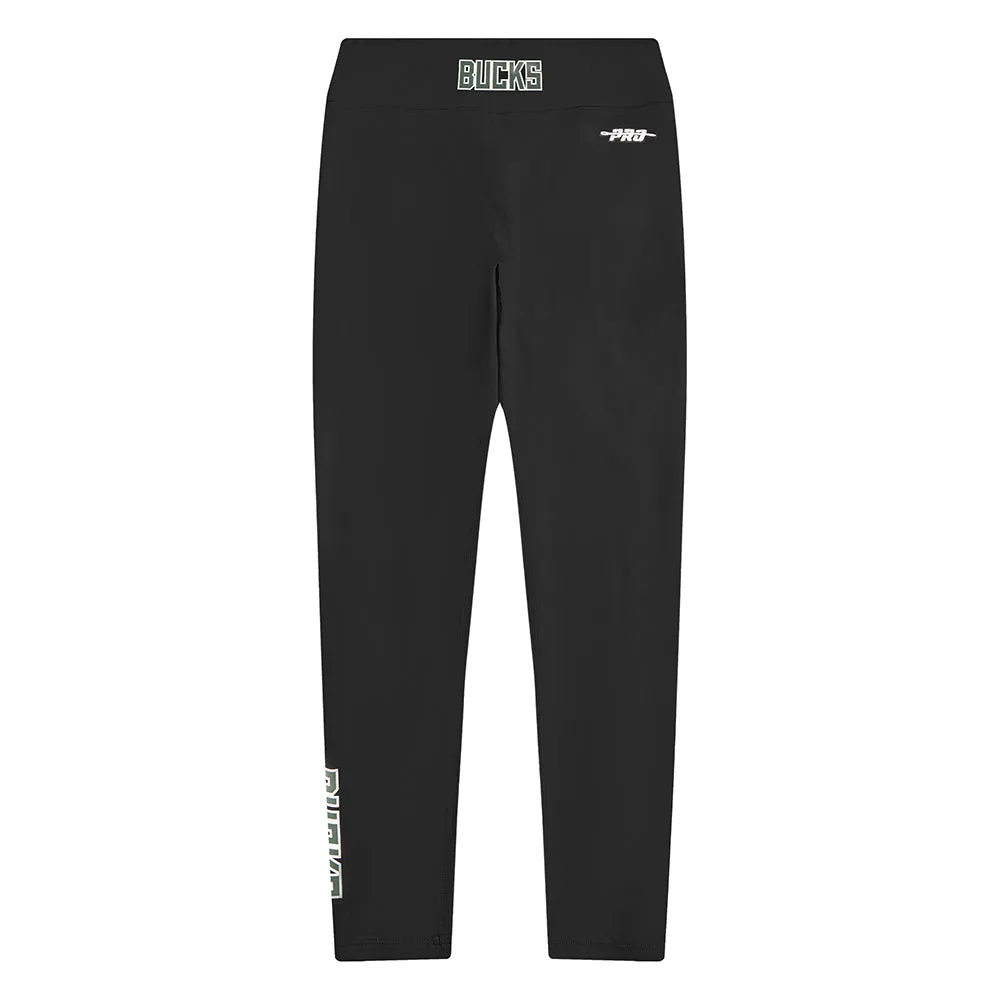 NBA MILWAUKEE BUCKS CLASSIC BIG GIRLS  LEGGING (BLACK)