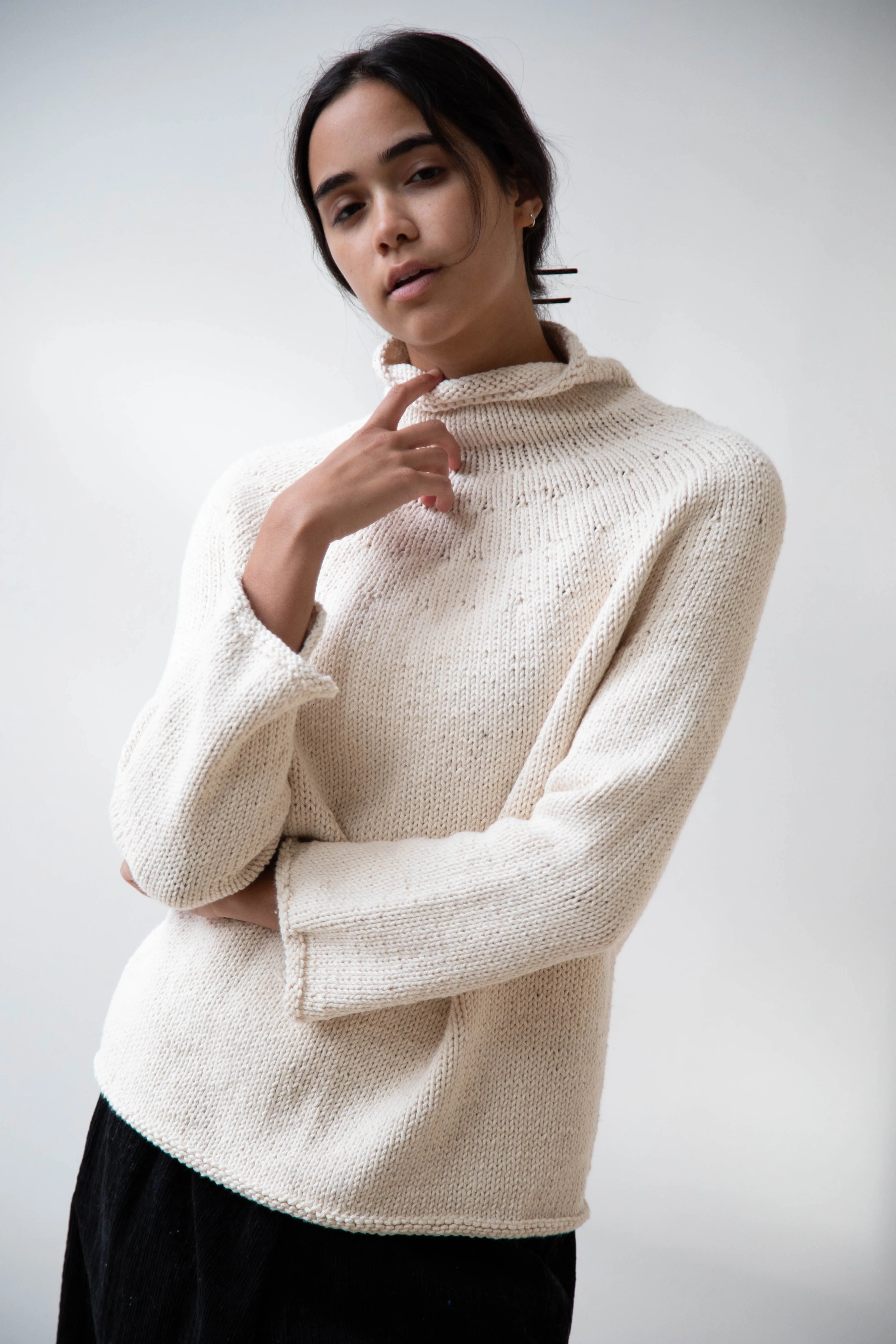 Nitto Café da Manha Sweater in Off White