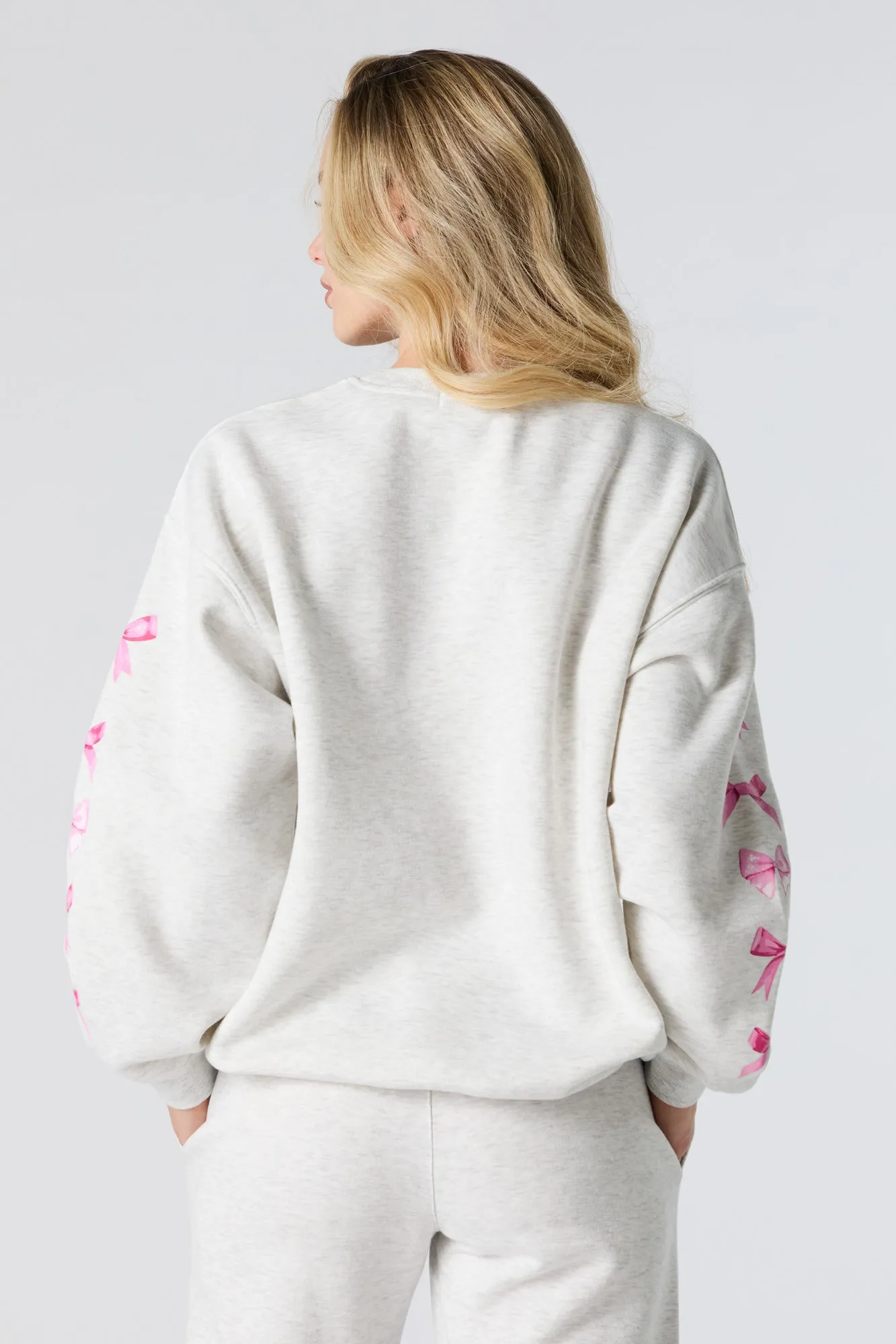 Oversized Graphic Fleece Sweatshirt