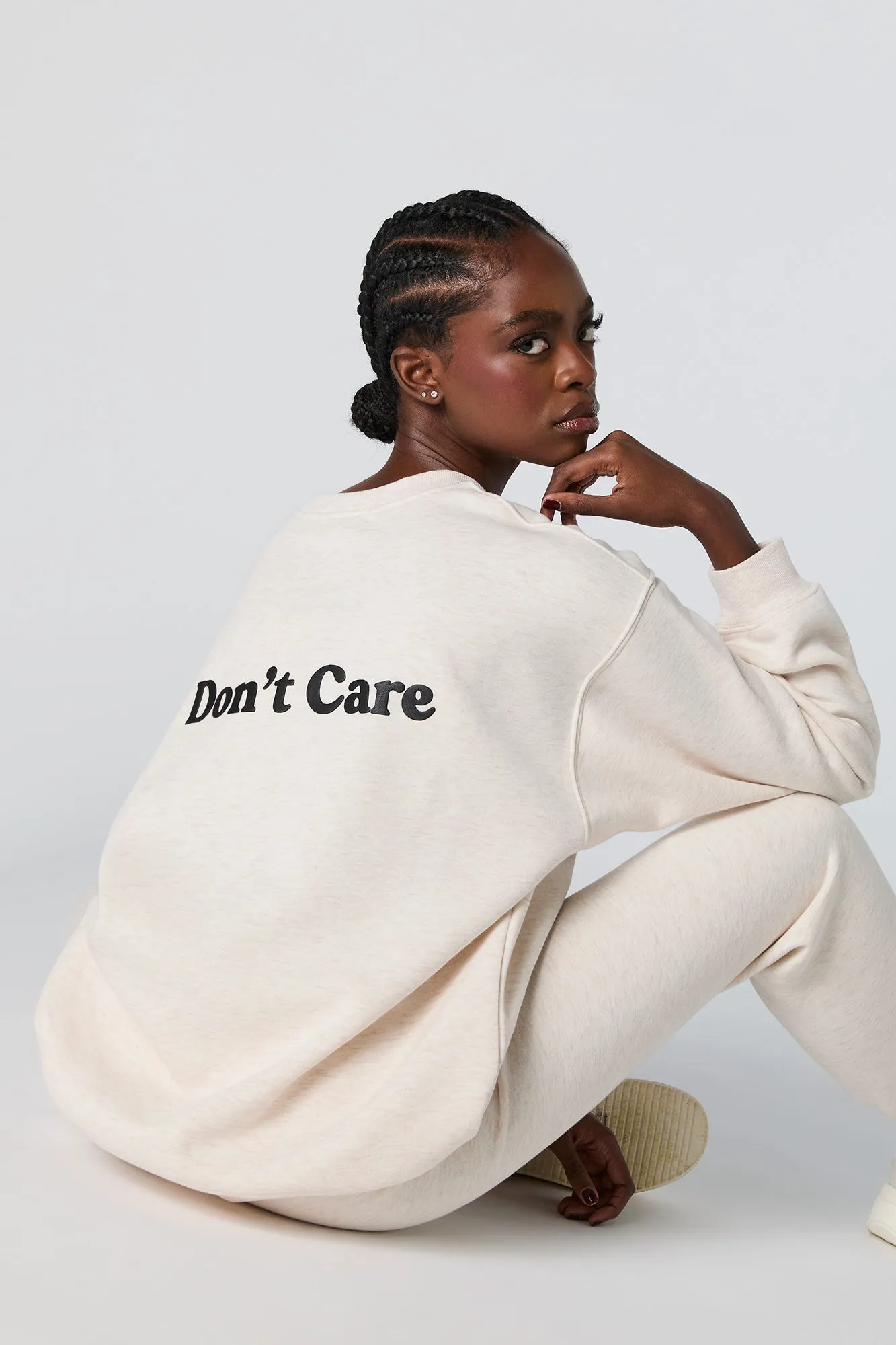 Oversized Graphic Fleece Sweatshirt