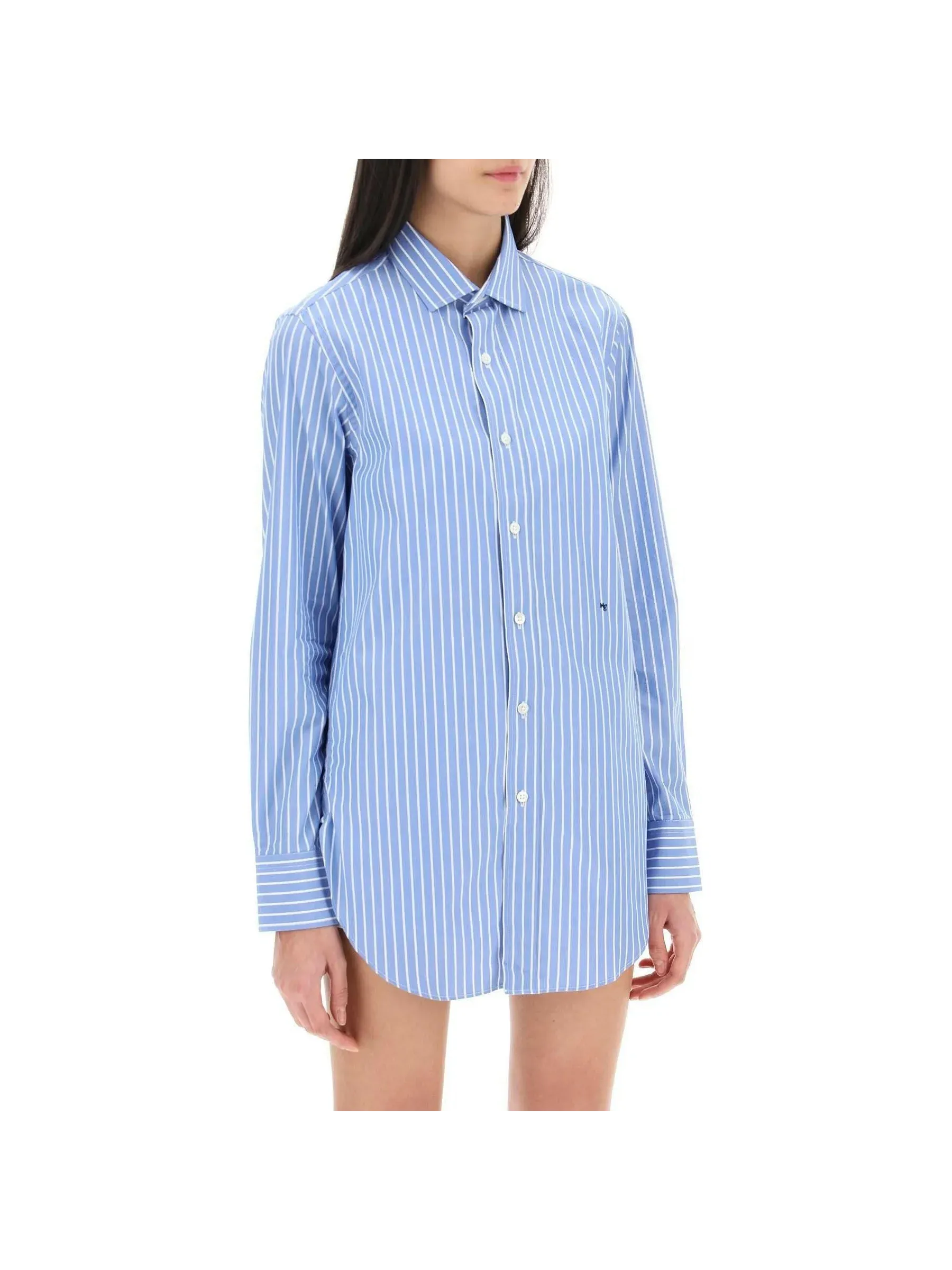 Pinstriped Poplin Shirt