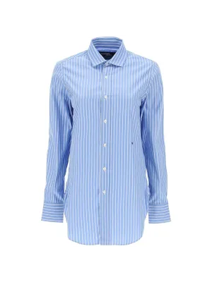 Pinstriped Poplin Shirt