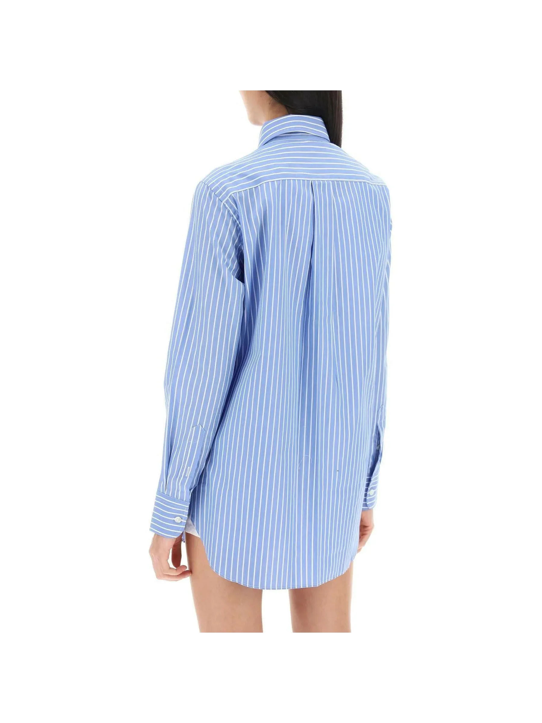 Pinstriped Poplin Shirt