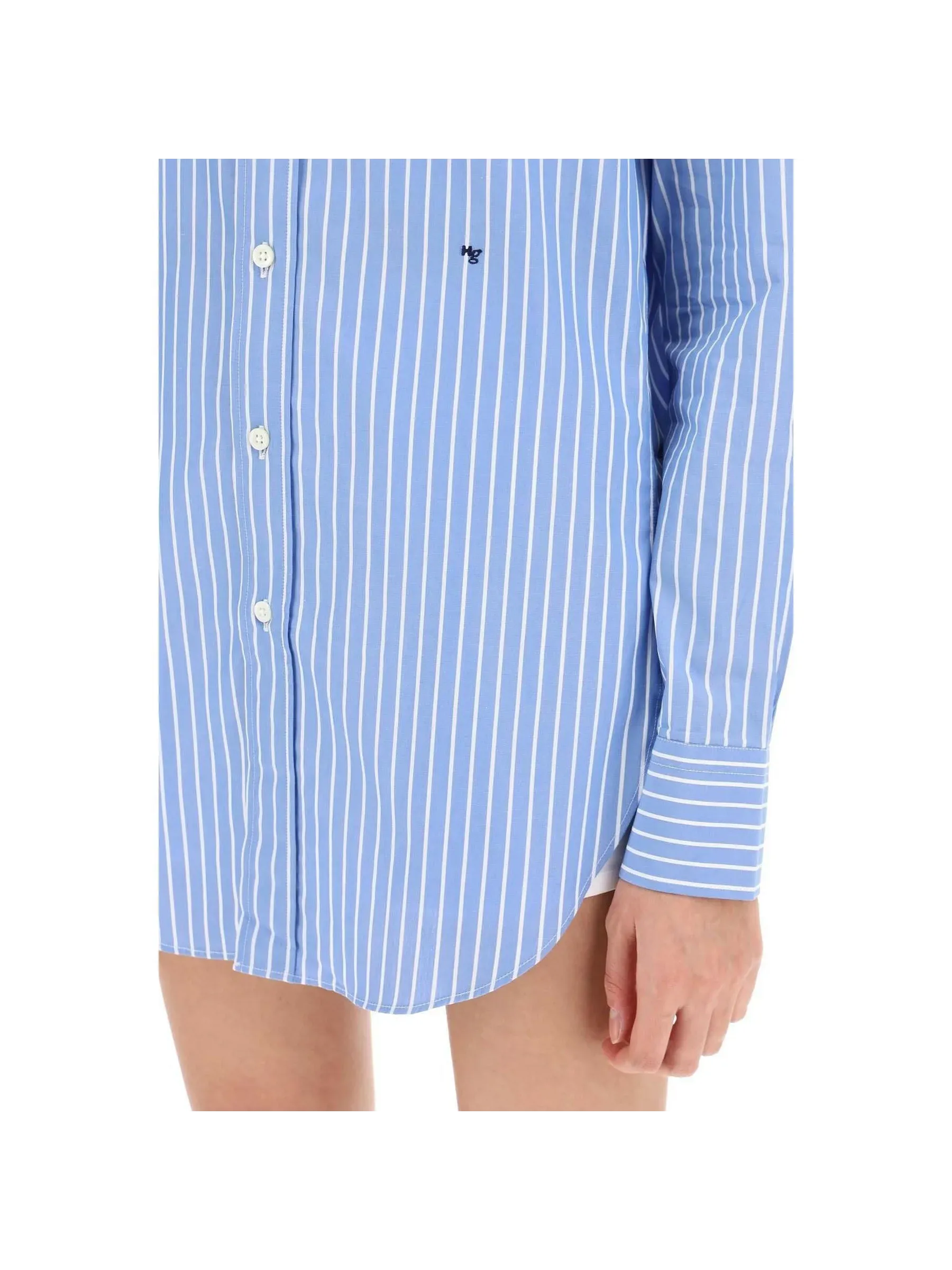 Pinstriped Poplin Shirt