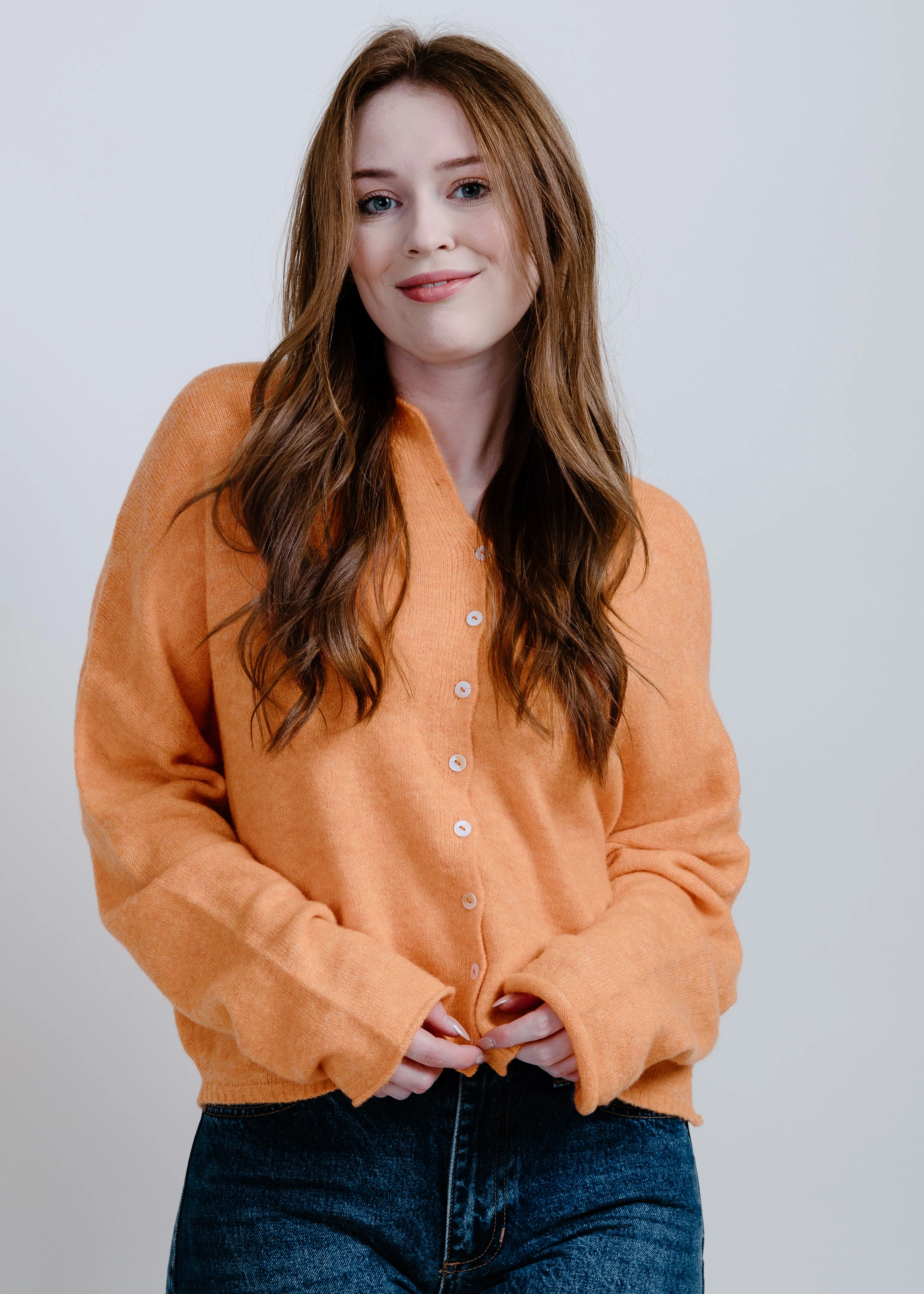 Piper Cardigan - Orange