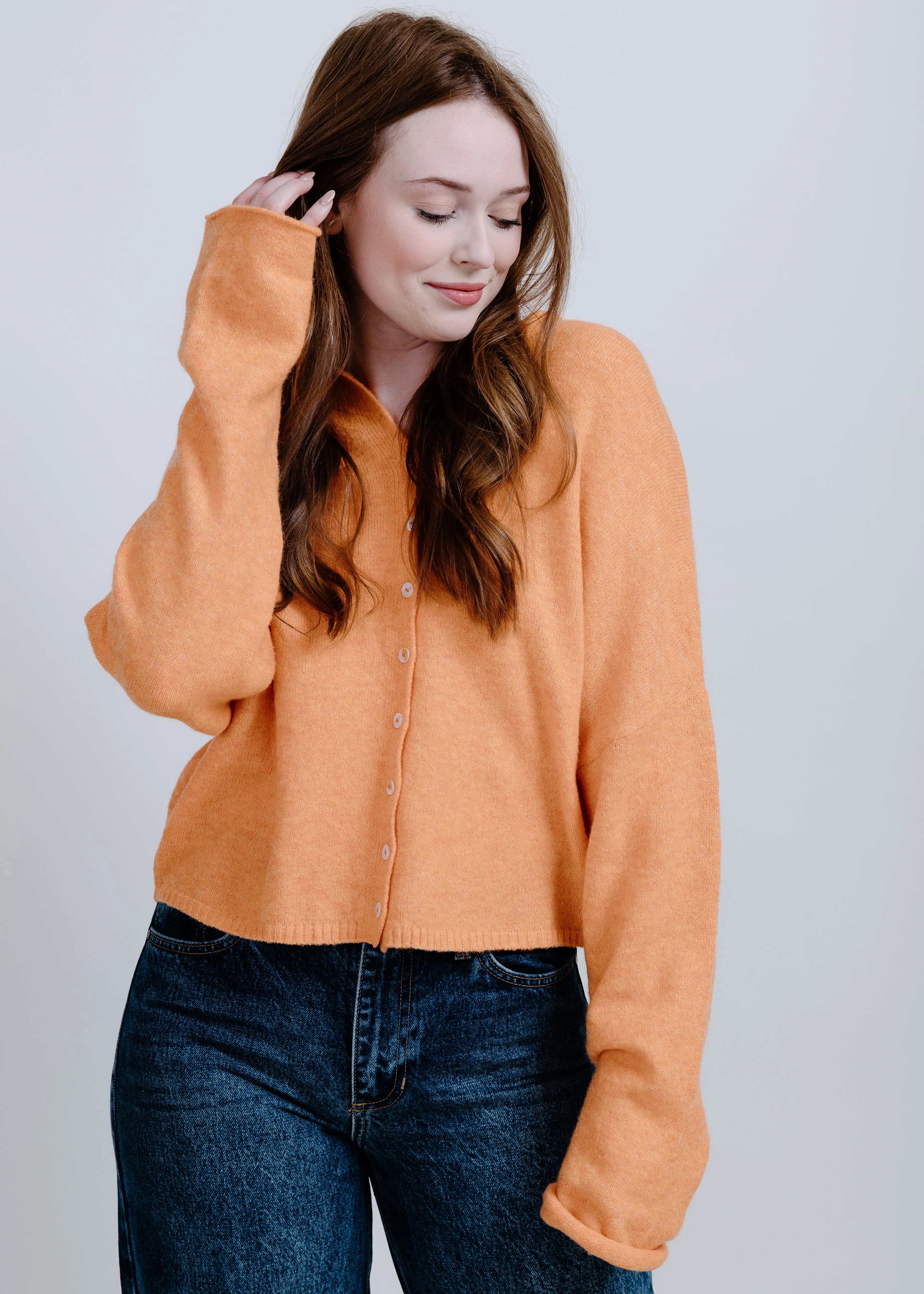 Piper Cardigan - Orange