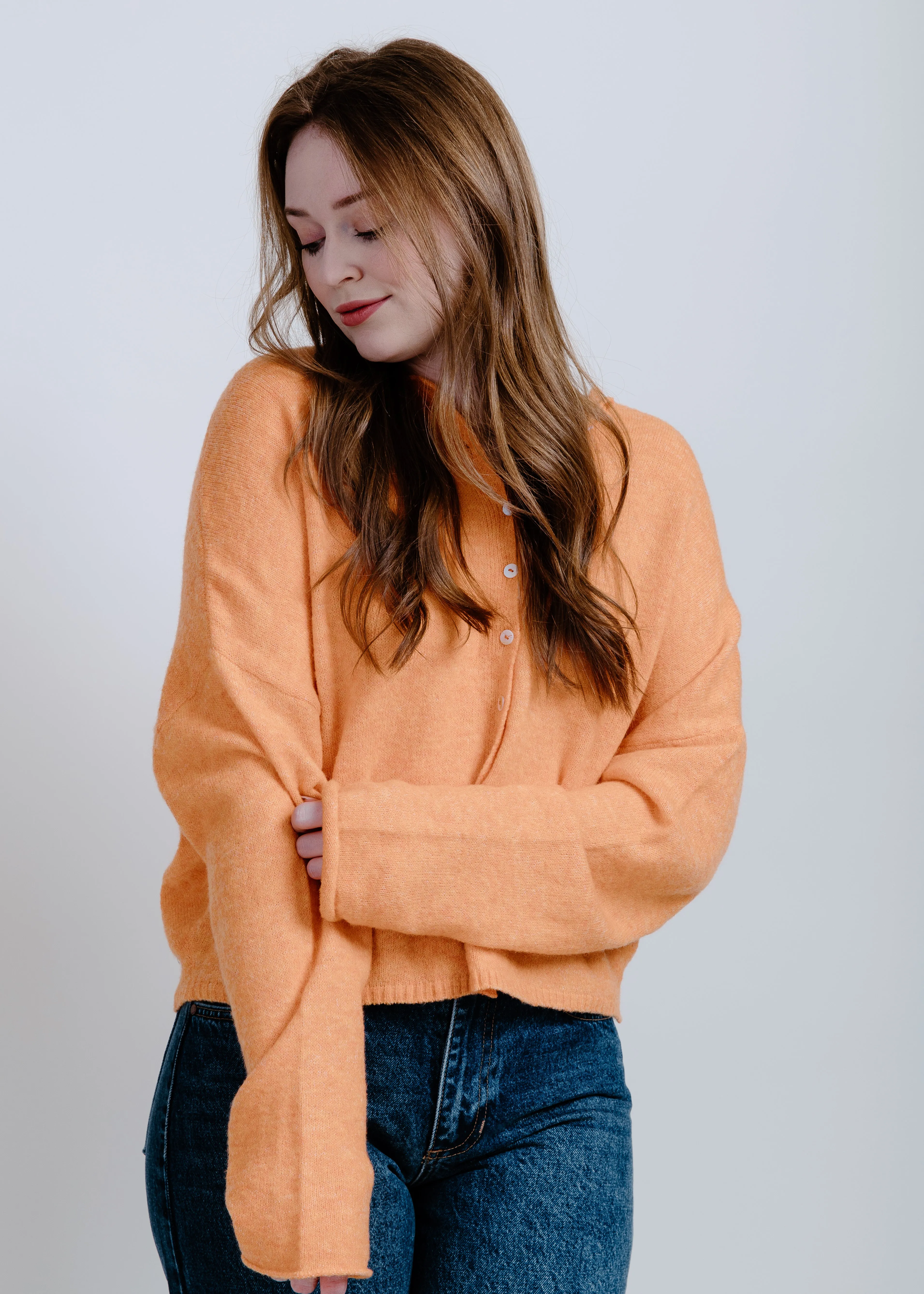 Piper Cardigan - Orange