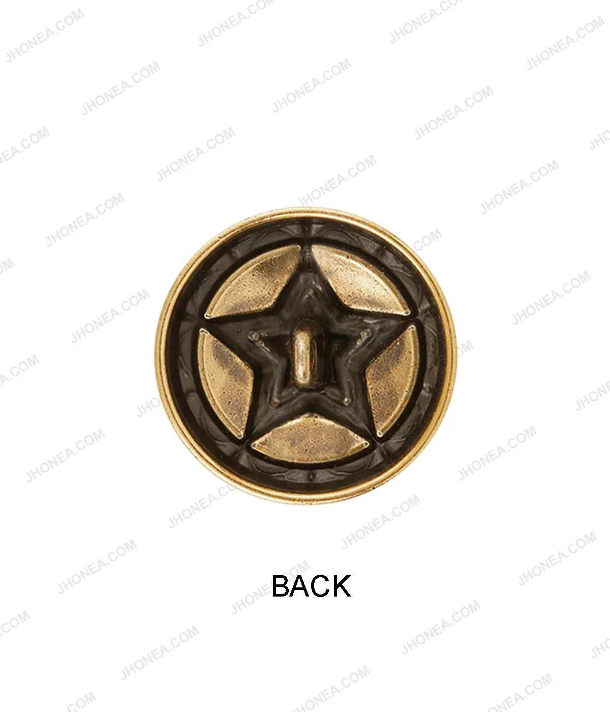 Premium Antique Vintage Star Design Metal Buttons for Coats