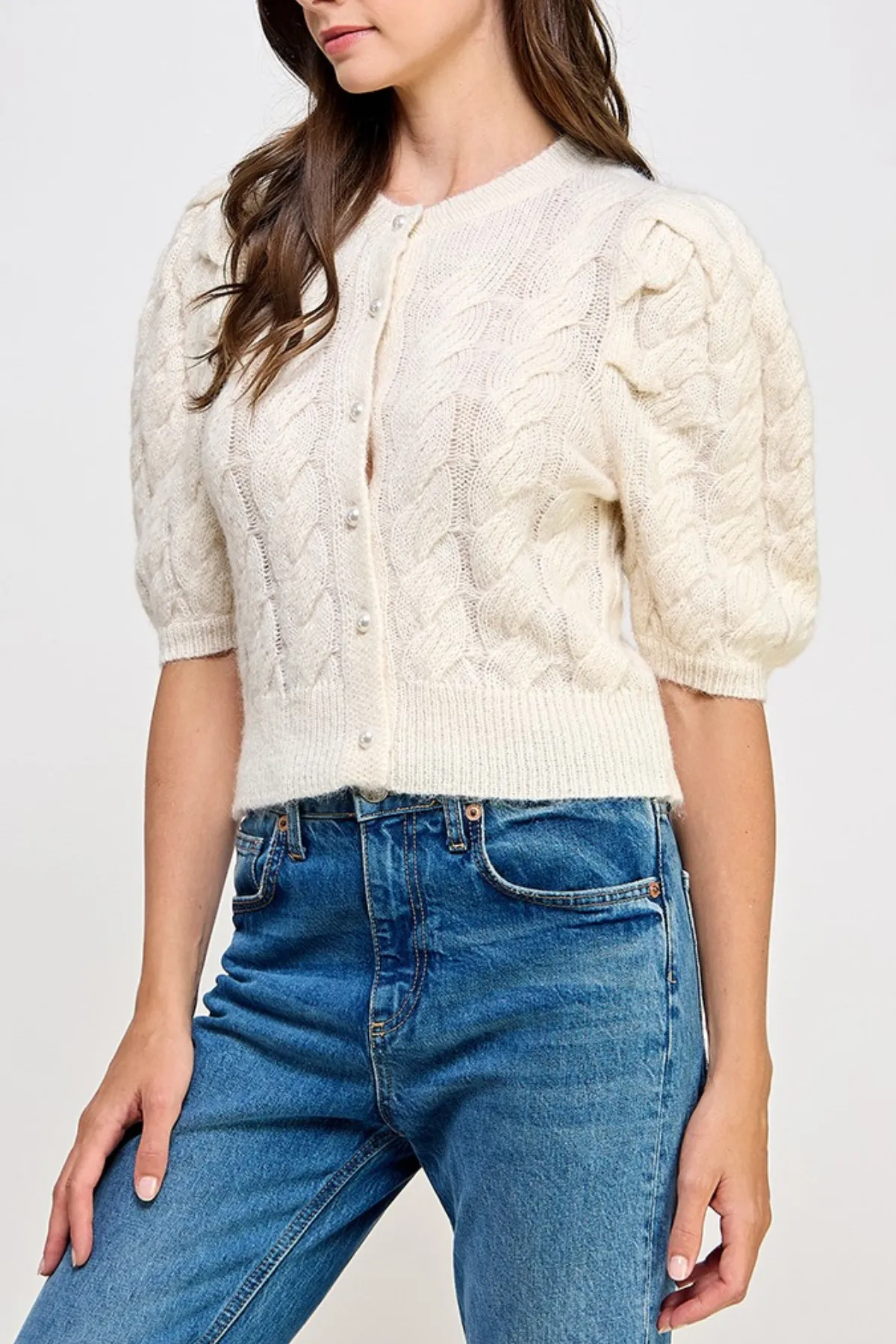 Puff Short Sleeve Sweater