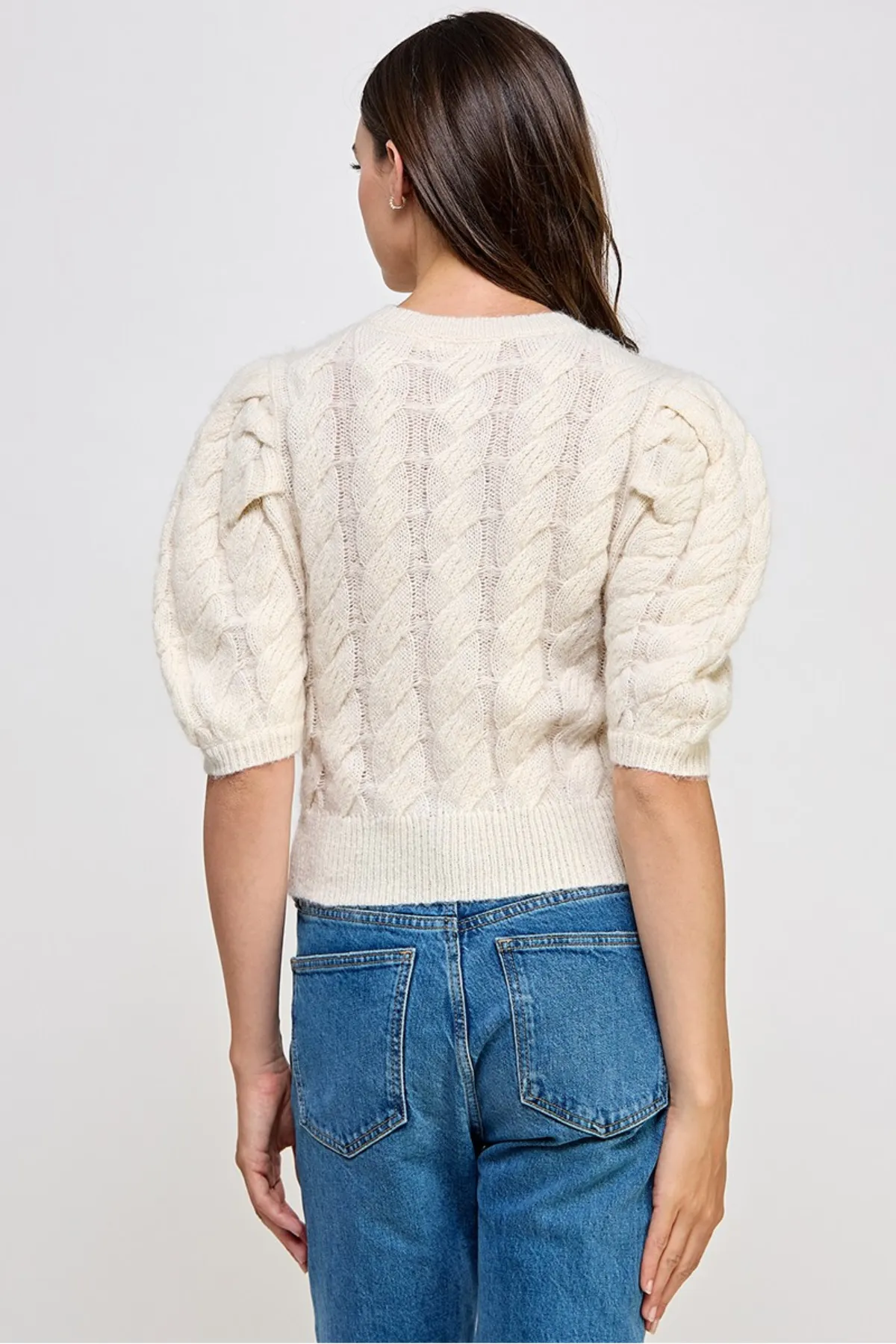 Puff Short Sleeve Sweater
